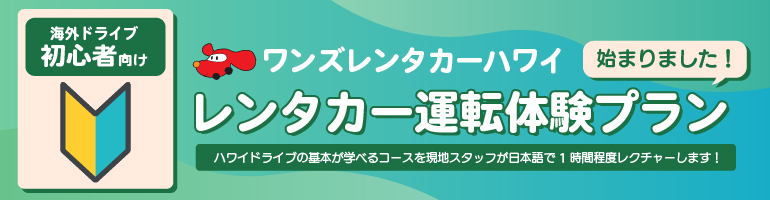 ハワイ運転体験プラン